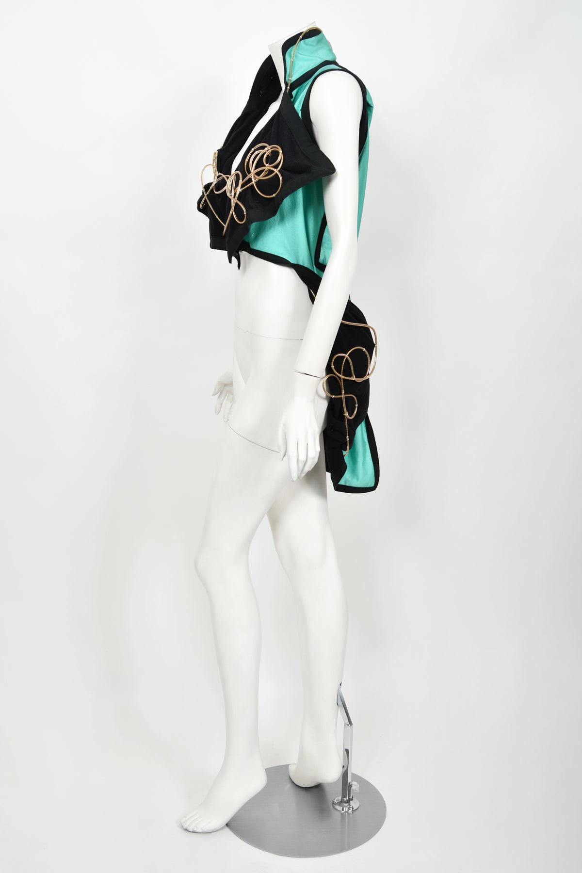 Vintage 1991 John Galliano Documented Runway Black & Blue