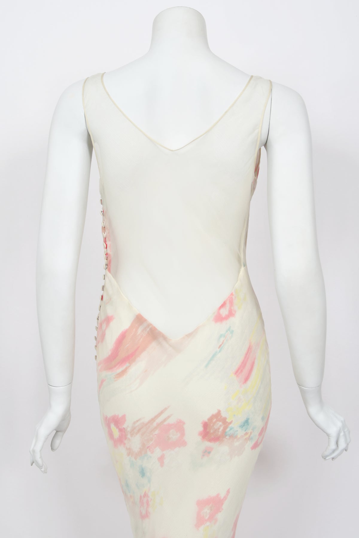2008 John Galliano 'Grey Gardens' Collection Floral Silk