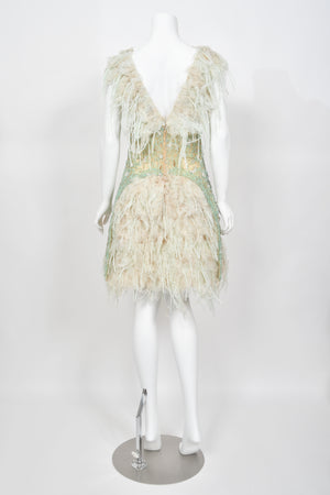 2012 Chanel by Karl Lagerfeld Documented Sheer Illusion Beaded Silk Dress w/Tags