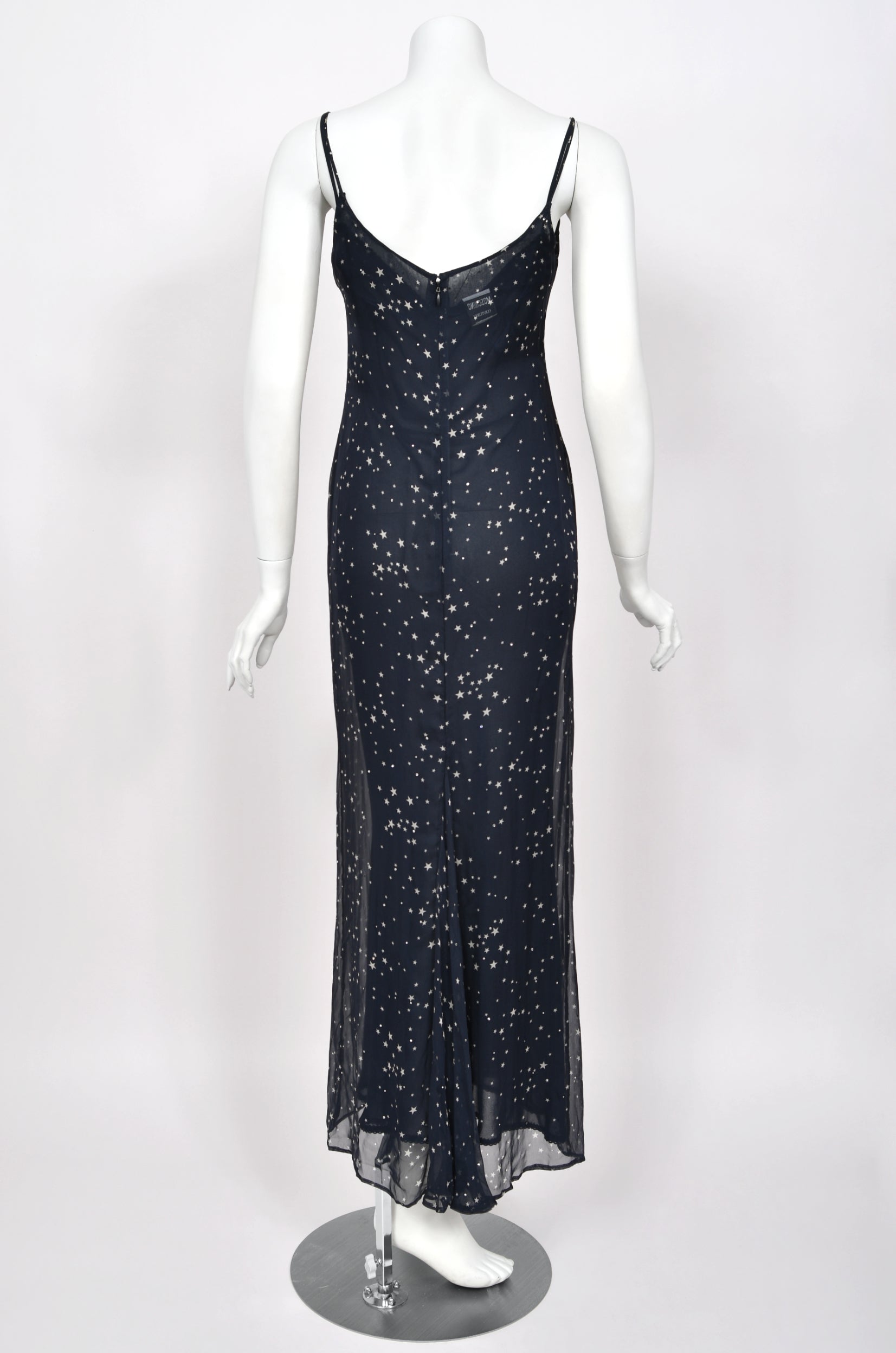 moschino silk dress Moschino Couture Silk Blue Draped Hi Lo Evening Gown Dress IT44 US10 NWT Defects