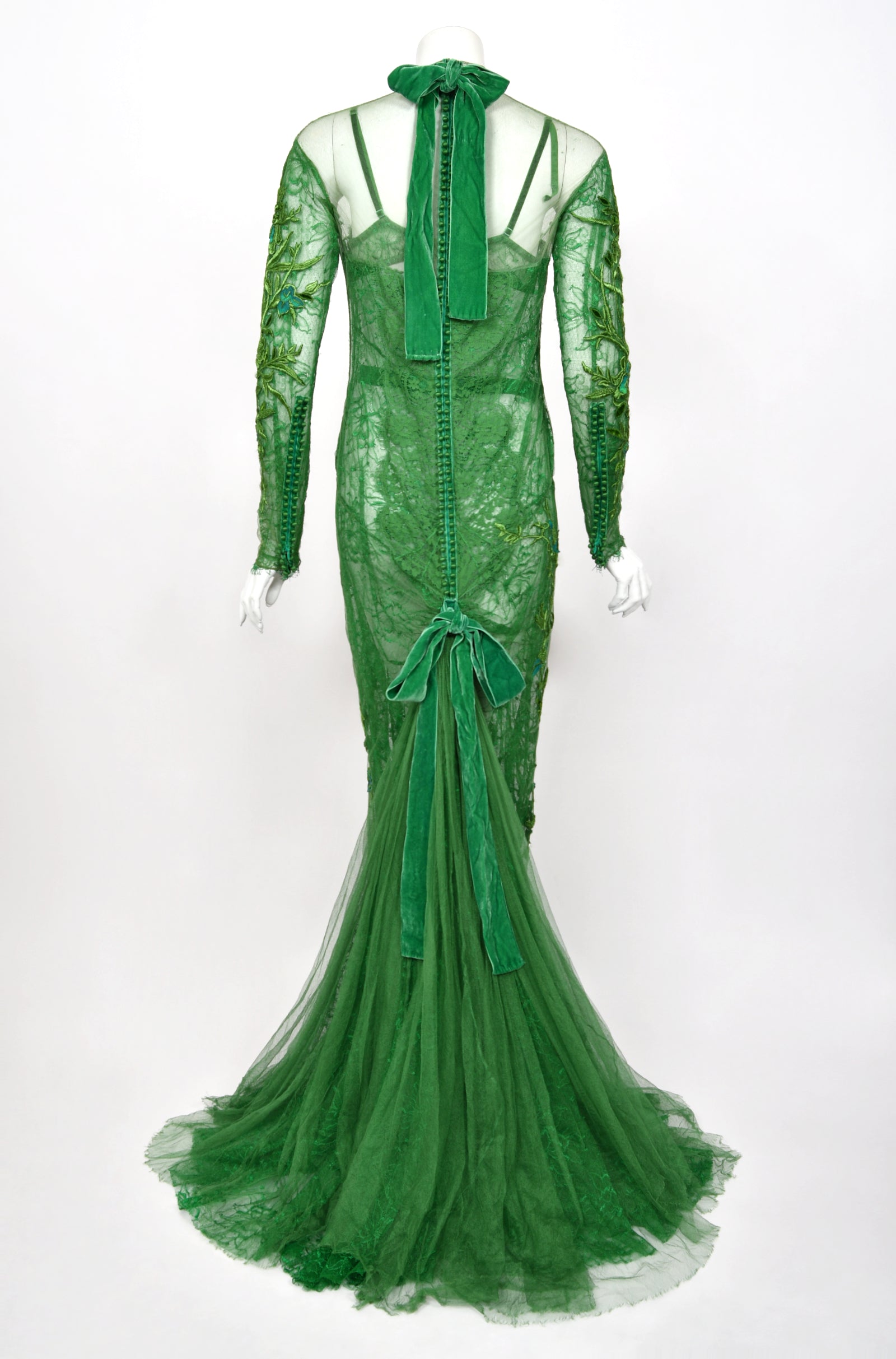 tom ford green leopard dress Long Viscose Jersey Evening Dress Tom Ford