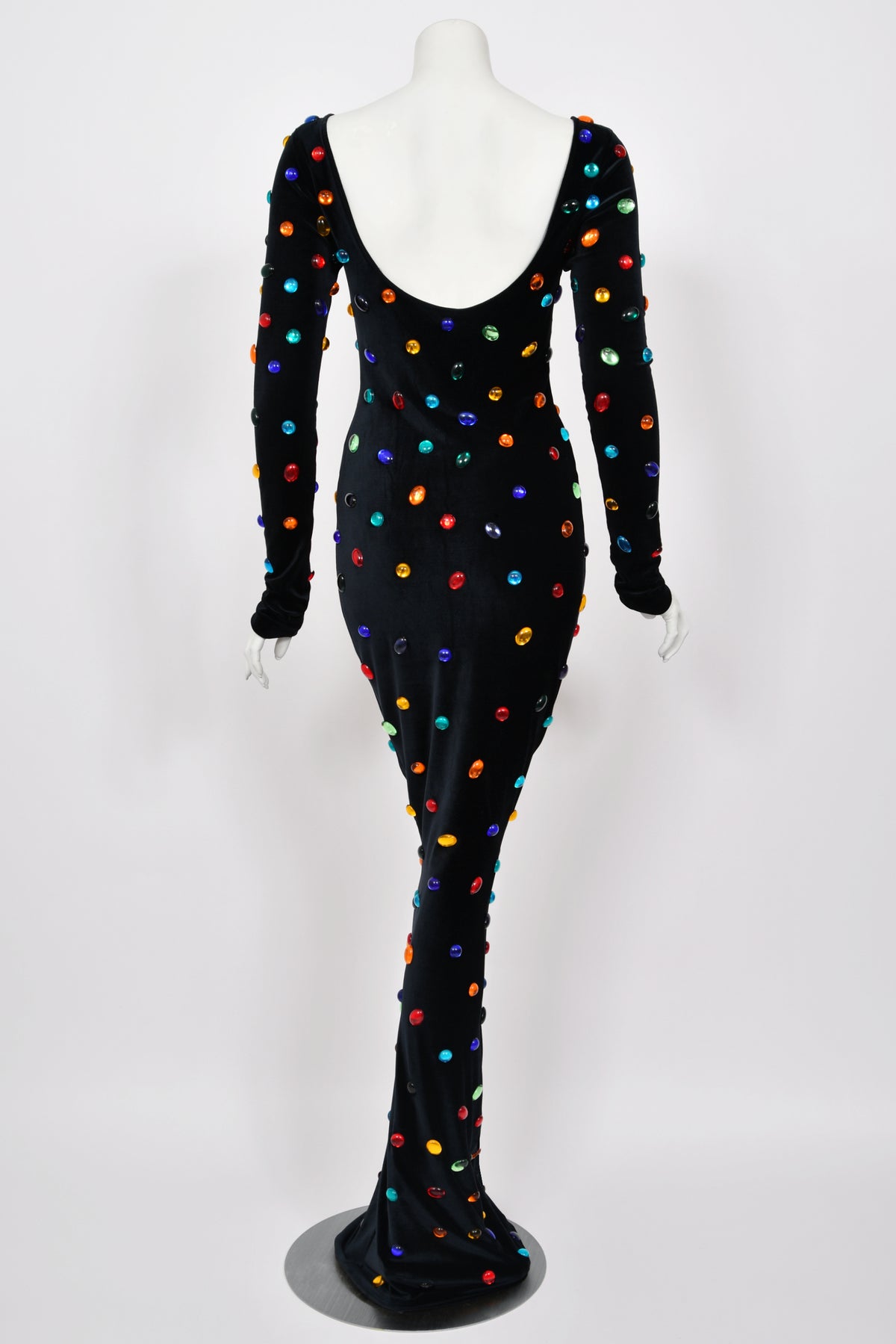 1990 Marc Bouwer for Whitney Houston Custom Couture 'Jellybean' Bodycon Gown