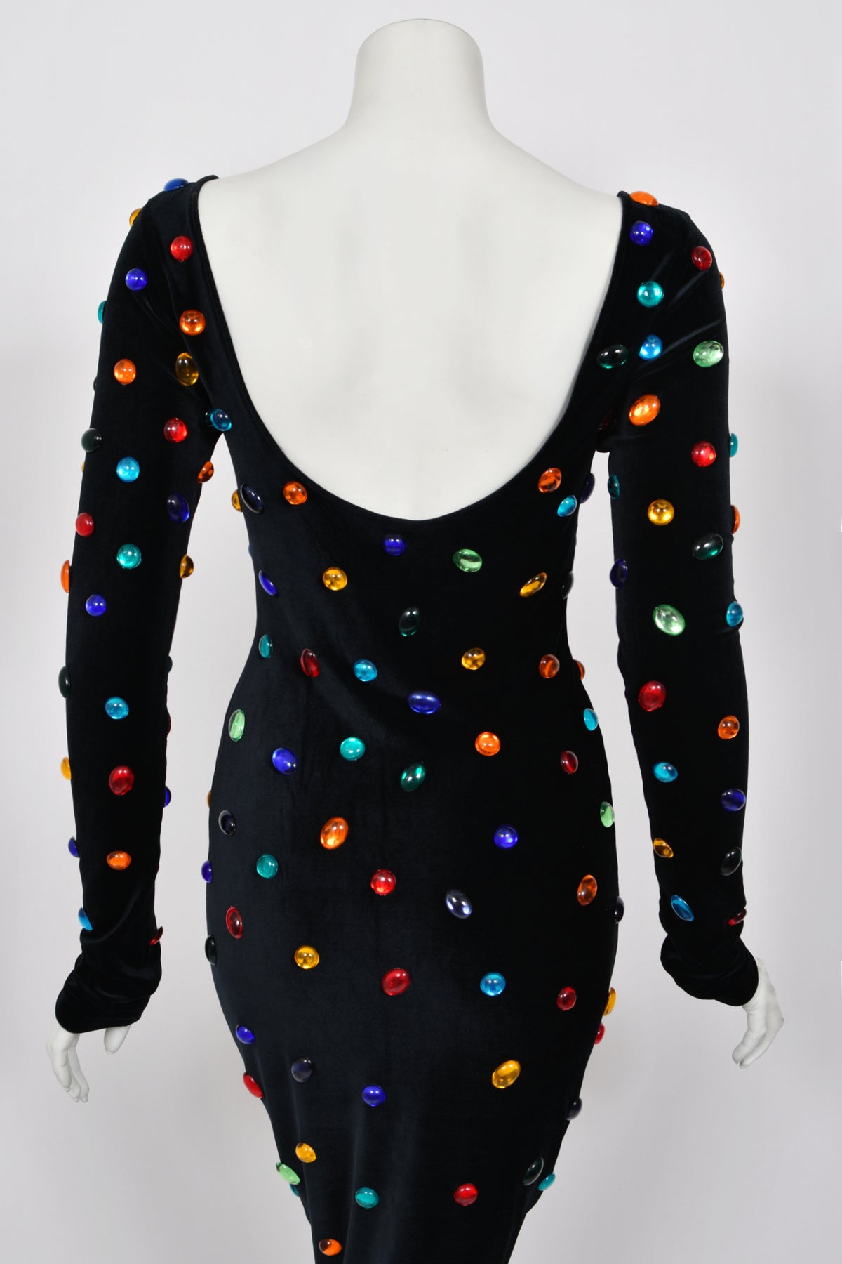 1990 Marc Bouwer for Whitney Houston Custom Couture 'Jellybean' Bodycon Gown