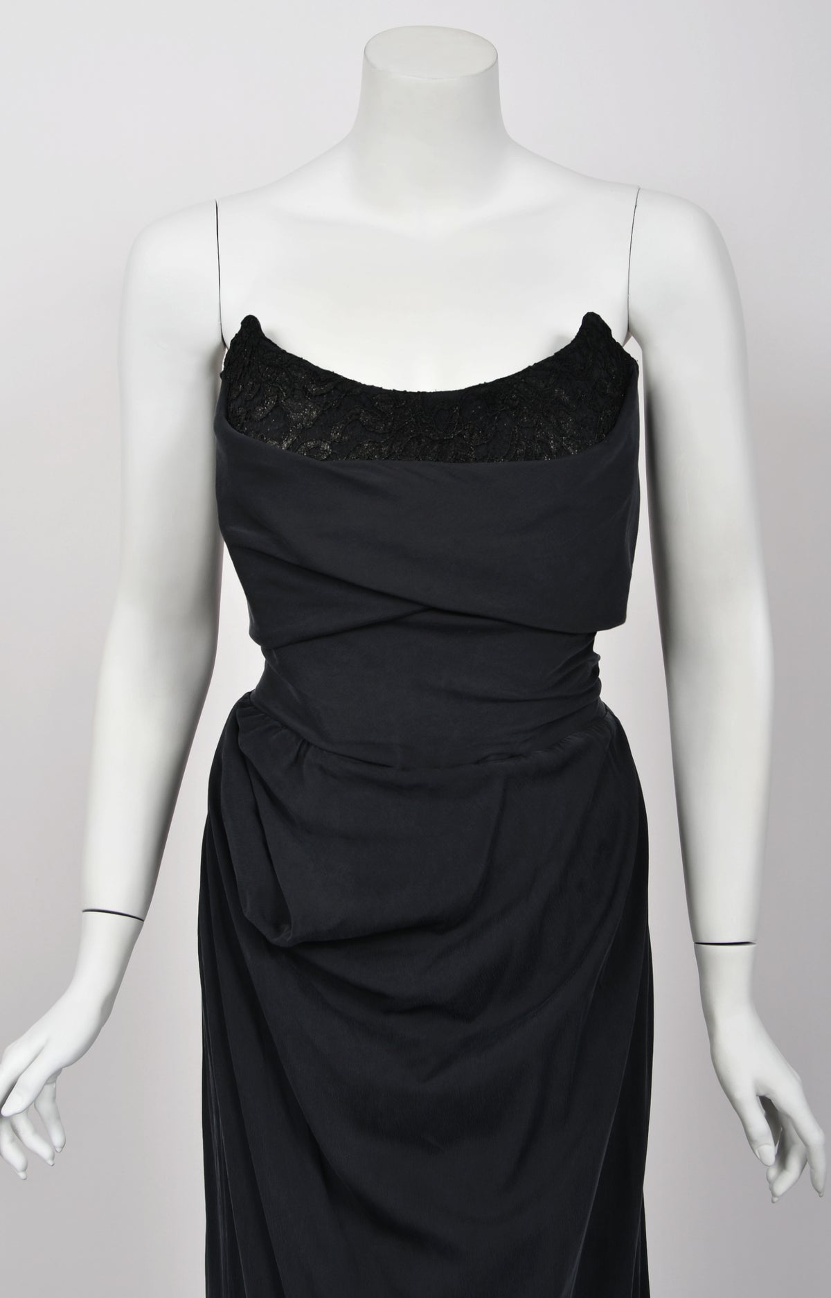 2012 Vivienne Westwood &#39;Queen&#39;s Diamond Jubilee&#39; Draped Silk Corset Gown