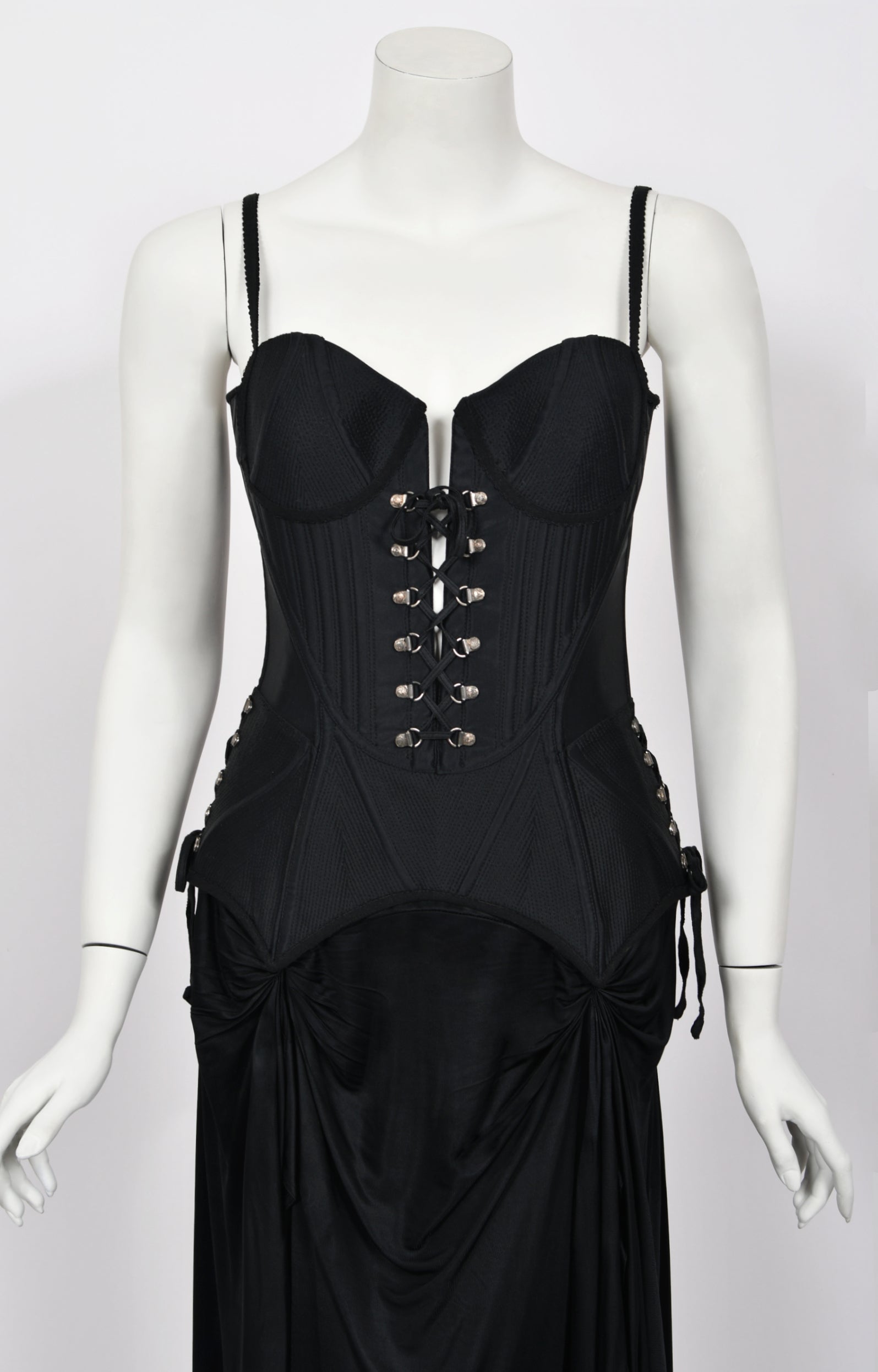versace black corset dress Versus Versace fall/winter 2011 runway corset dress