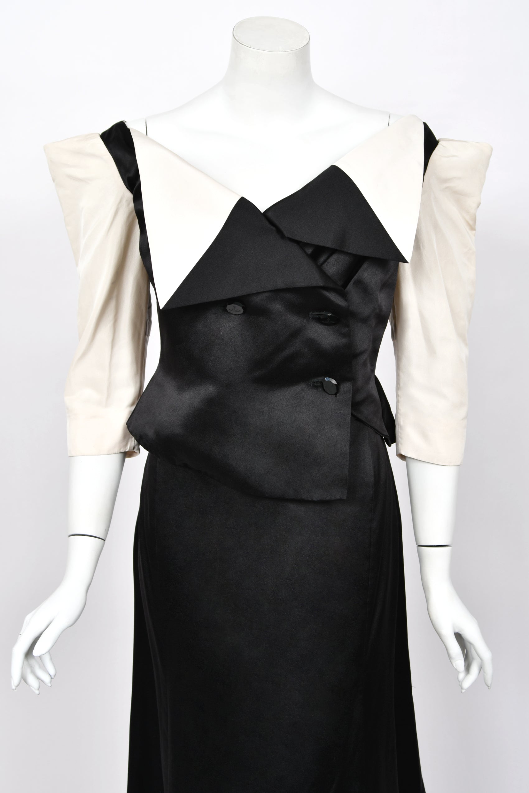 vivienne westwood cream silk corset dress 1999 Vivienne Westwood Cream Silk Corset Dress, 1999