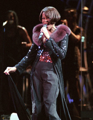 1999 Dolce & Gabbana Custom Couture for Whitney Houston Beaded Bustier Jumpsuit