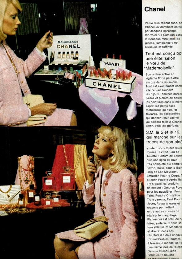 1973 Chanel Haute Couture Documented Pink Wool Jacket Blouse Skirt Three-Piece Suit