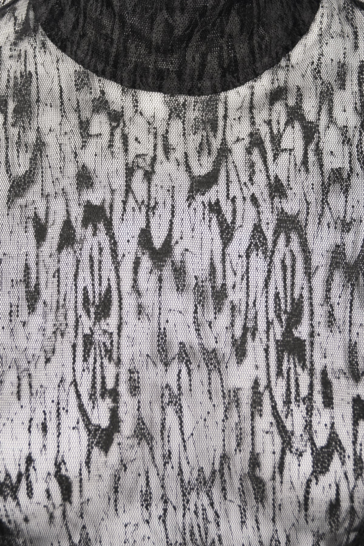 1987 Azzedine Alaia Naomi Campbell Featured Runway Sheer Lace Mini Dress