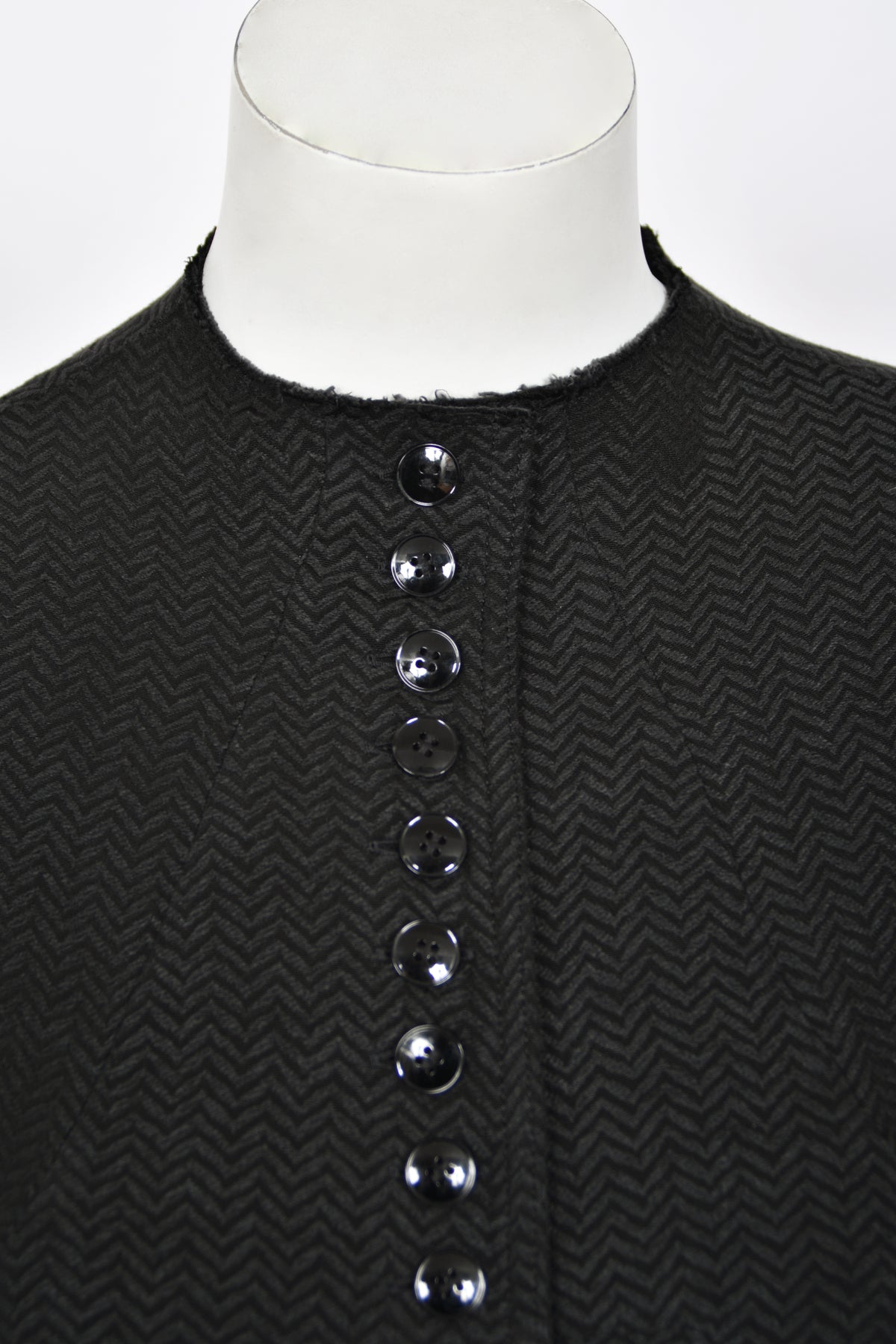 1998 Yohji Yamamoto Editorial Herringbone Button-Up Boned Jacket &amp; Maxi Skirt w/Tags