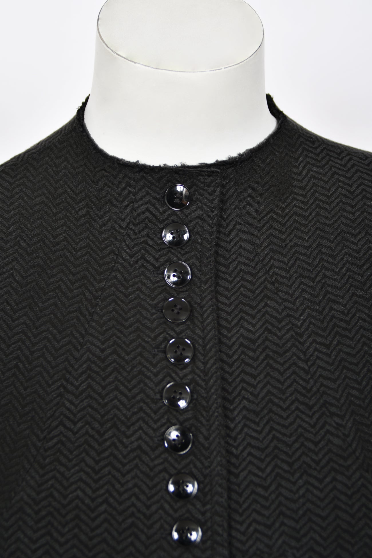 1998 Yohji Yamamoto Herringbone Button-Up Jacket & Maxi Skirt w 