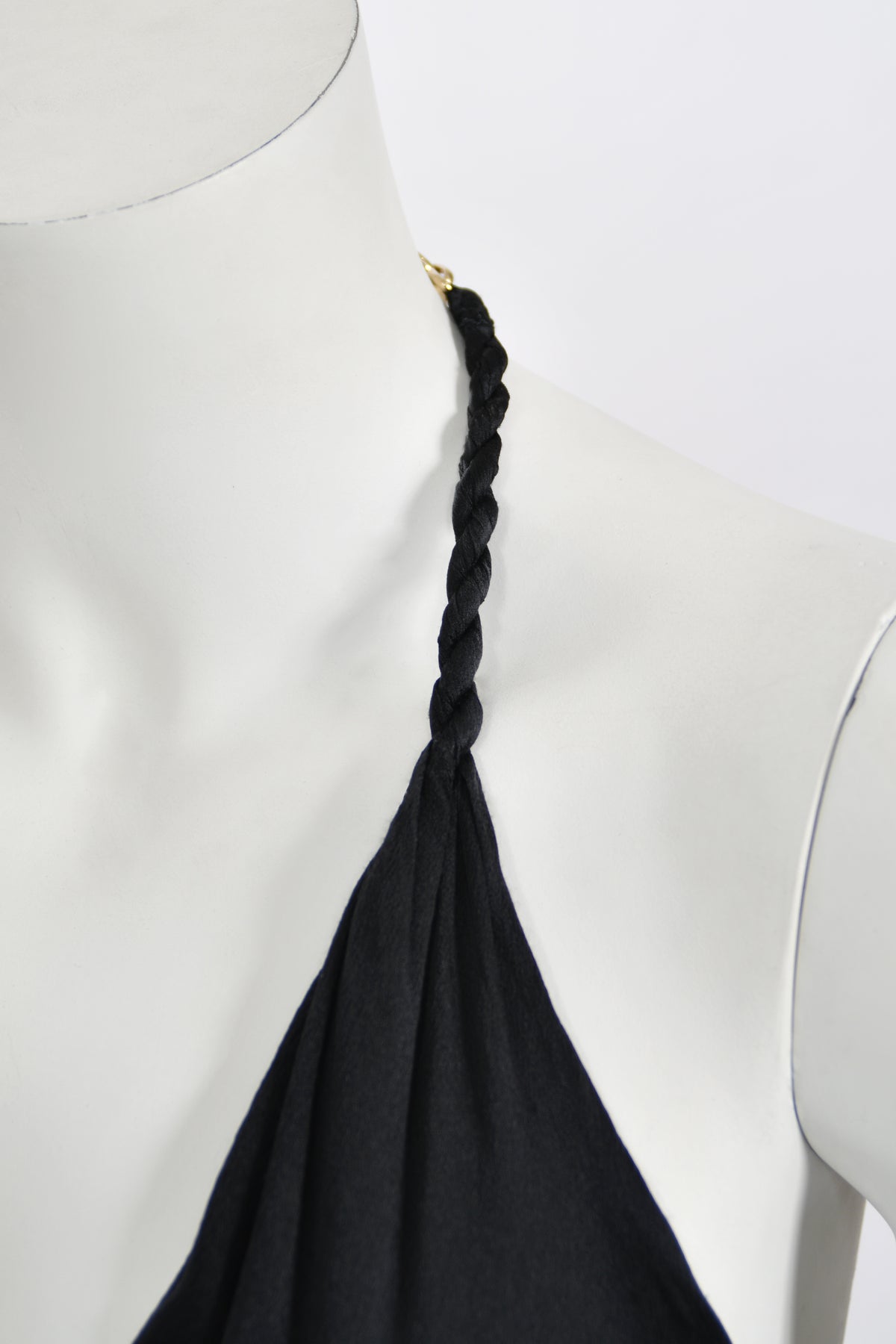 2006 Alexander McQueen &#39;Widows of Culloden&#39; Black Silk Bias-Cut Tiered Ruffle Gown