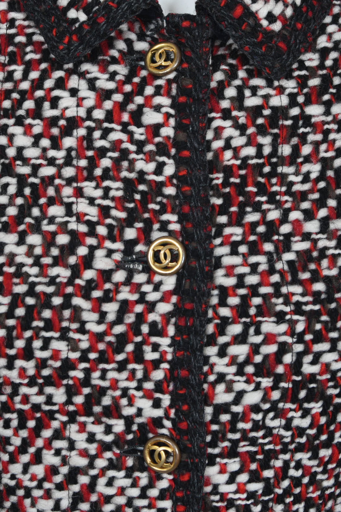 WMNS) Gucci GG Check Tweed Jacket With Double G Buttons