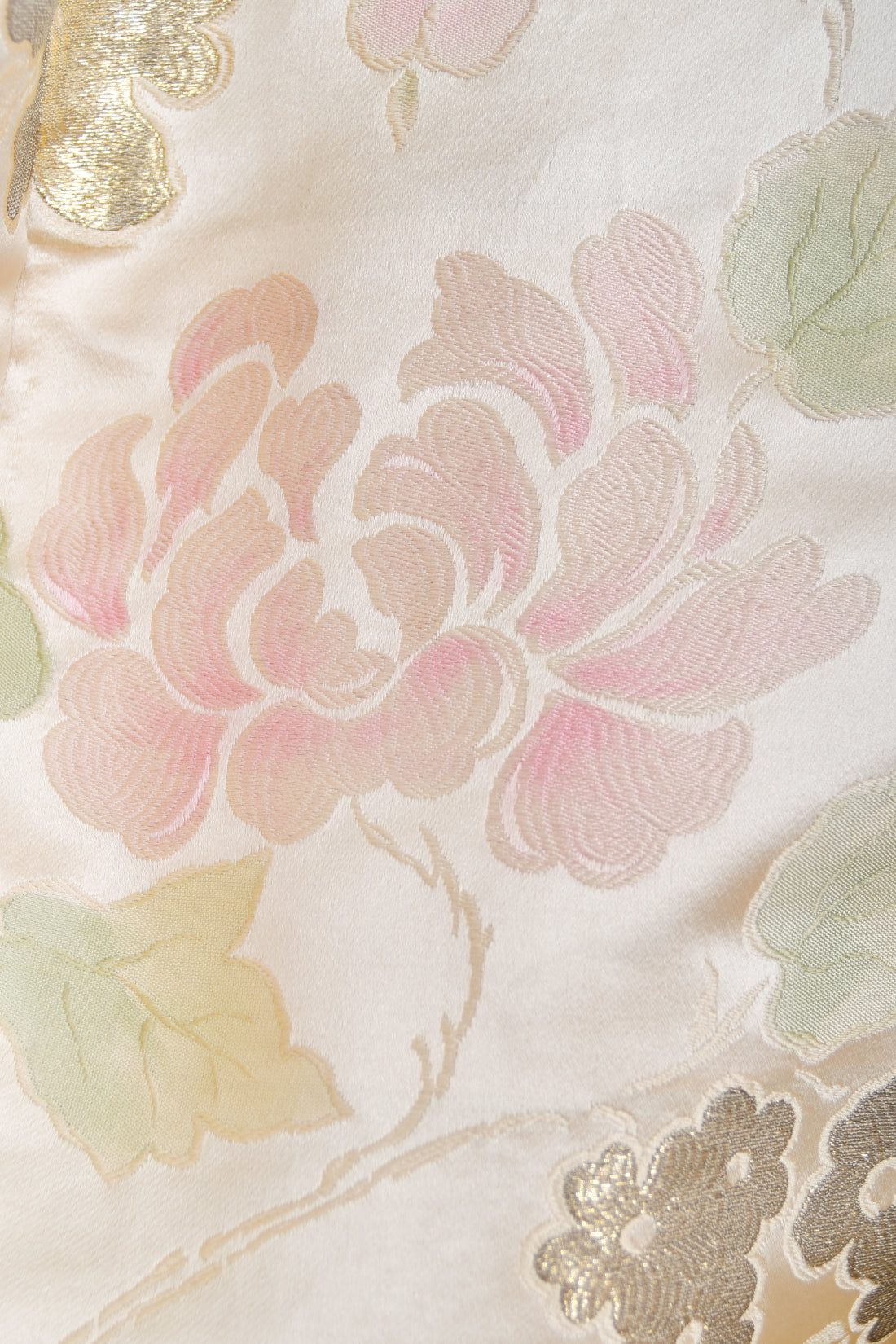 1965 Nina Ricci Haute Couture Documented Pink Silk-Brocade &amp; Mink Fur Maxi Coat