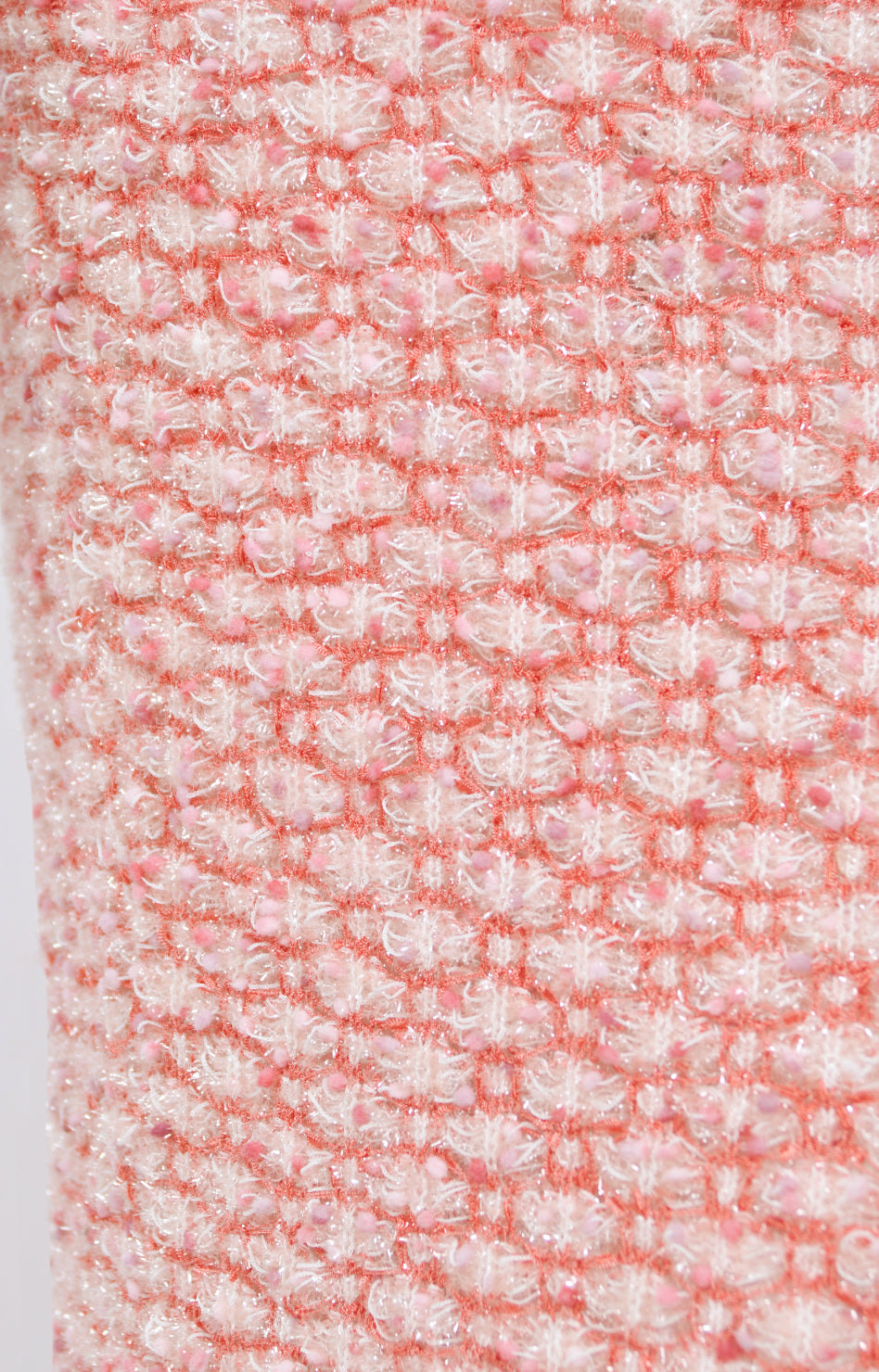 1997 Chanel by Karl Lagerfeld Runway Metallic Pink Stretch Knit Maxi Dress