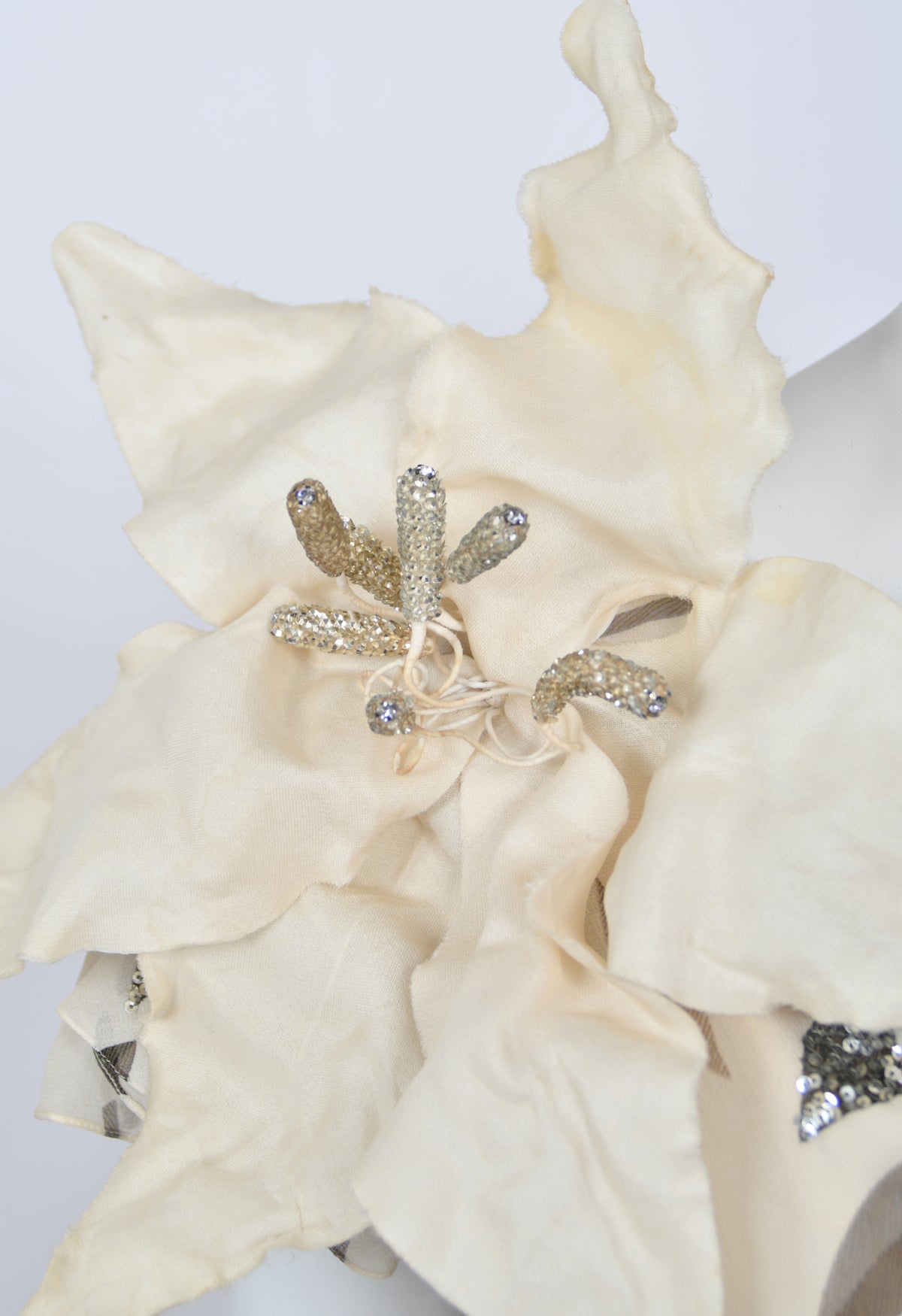 2008 Christian Dior by John Galliano Leaf Motif Sequin Silk Appliqué Bias-Cut Dress