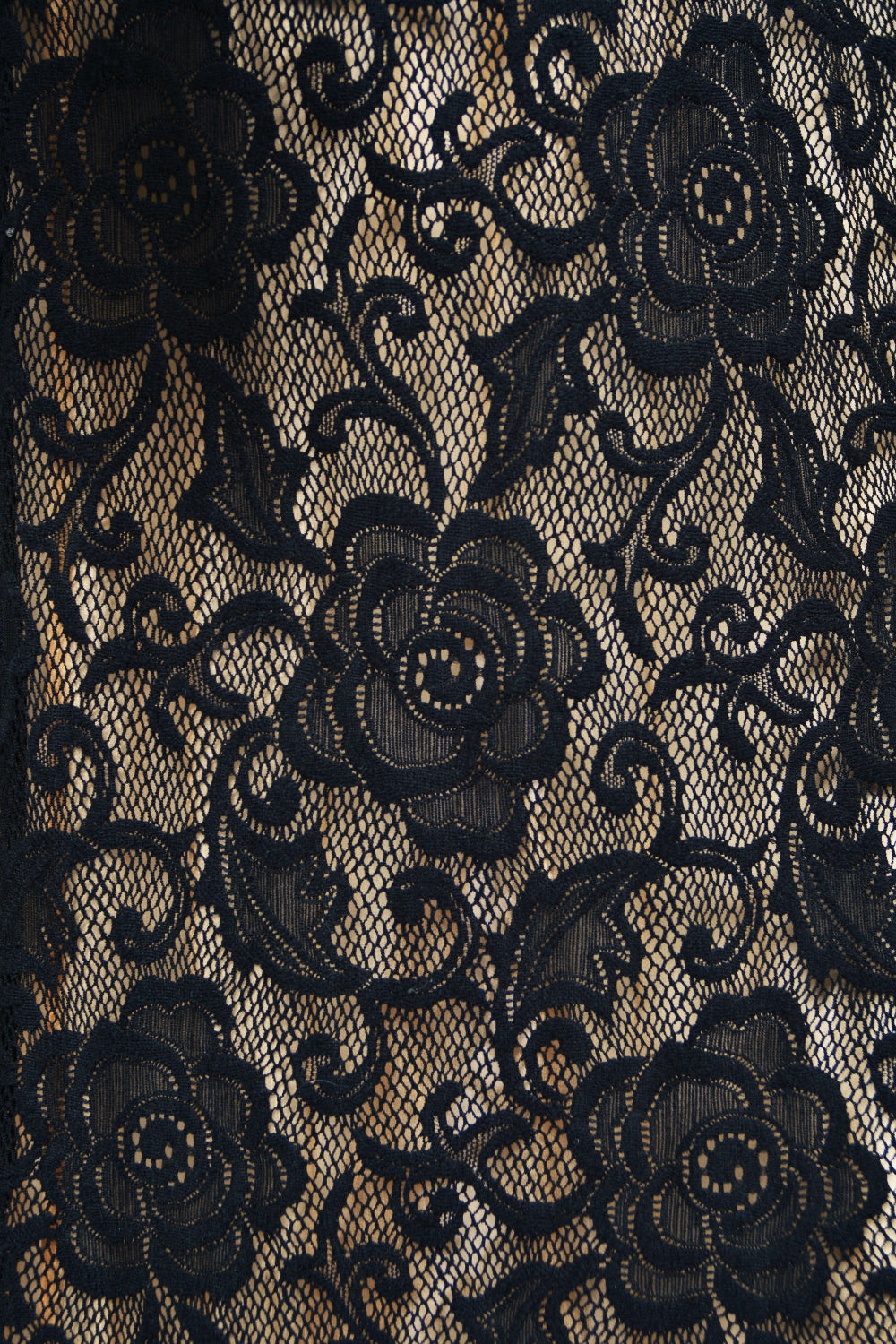 1997 Dolce &amp; Gabbana Sheer Black Stretch Lace Built-In Bra Hourglass Slip Gown