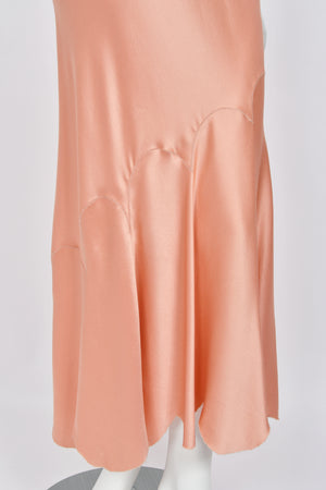2004 Alexander McQueen Runway Pink Silk Bustier Bias-Cut Dress w/ Tags