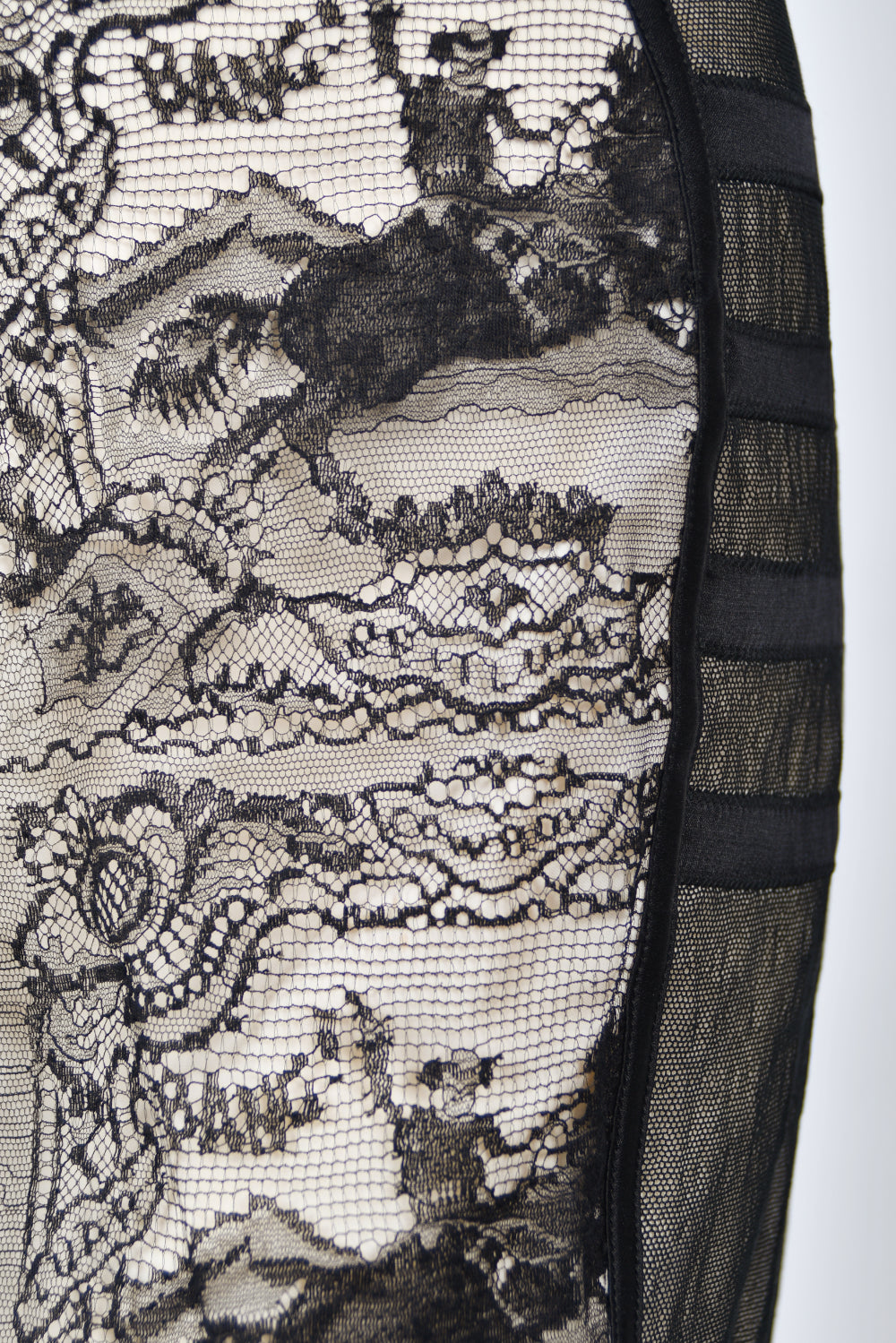 1988 Jean Paul Gaultier Documented Cowboy Lace 'Cone Bra' Bustier Lingerie Set