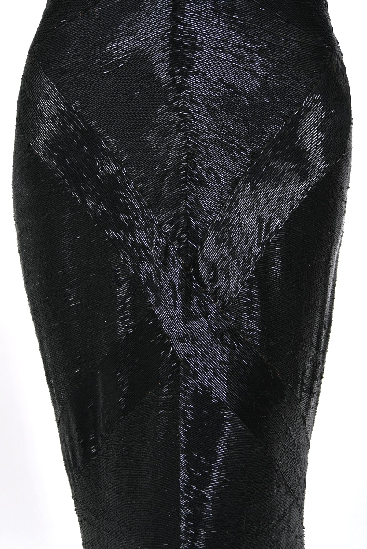 1943 Gilbert Adrian Custom Couture for Lana Turner Fully Beaded Hourglass Trained Gown