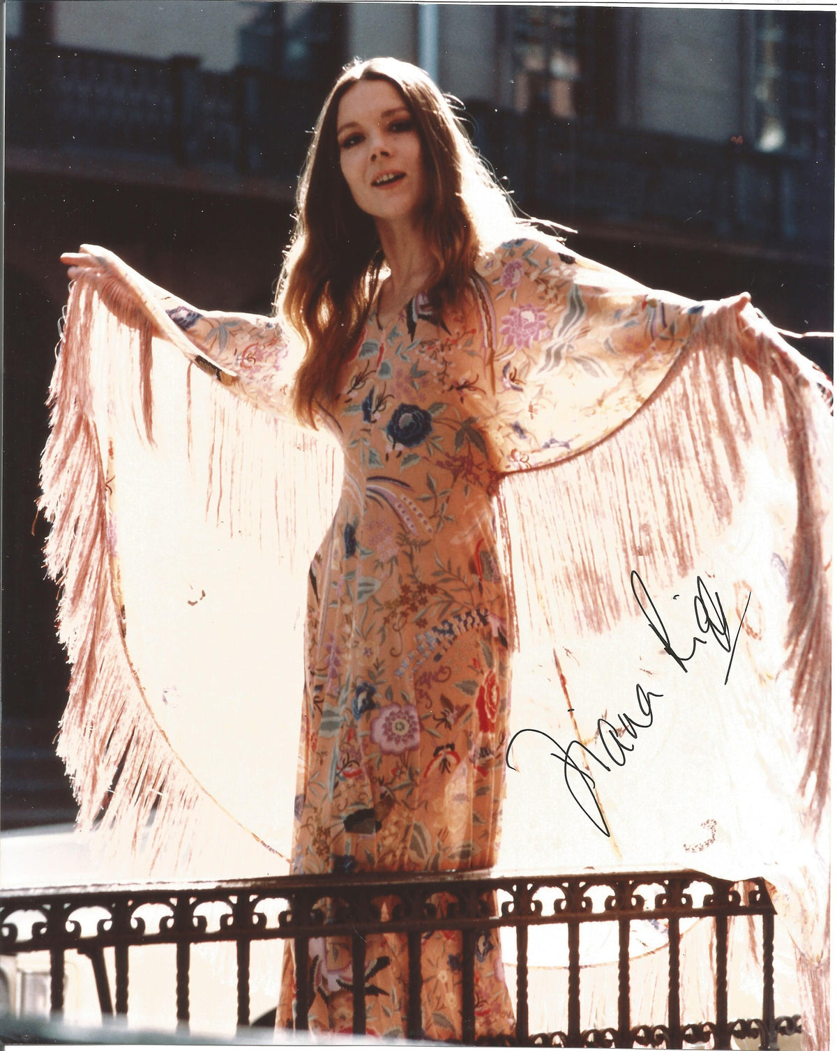 1971 Missoni Couture Colorful Floral Bird Print Silk-Jersey Caftan Gown