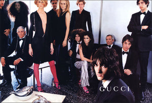 2000 Gucci by Tom Ford Documented Runway Campaign Fully-Beaded Striped Pants