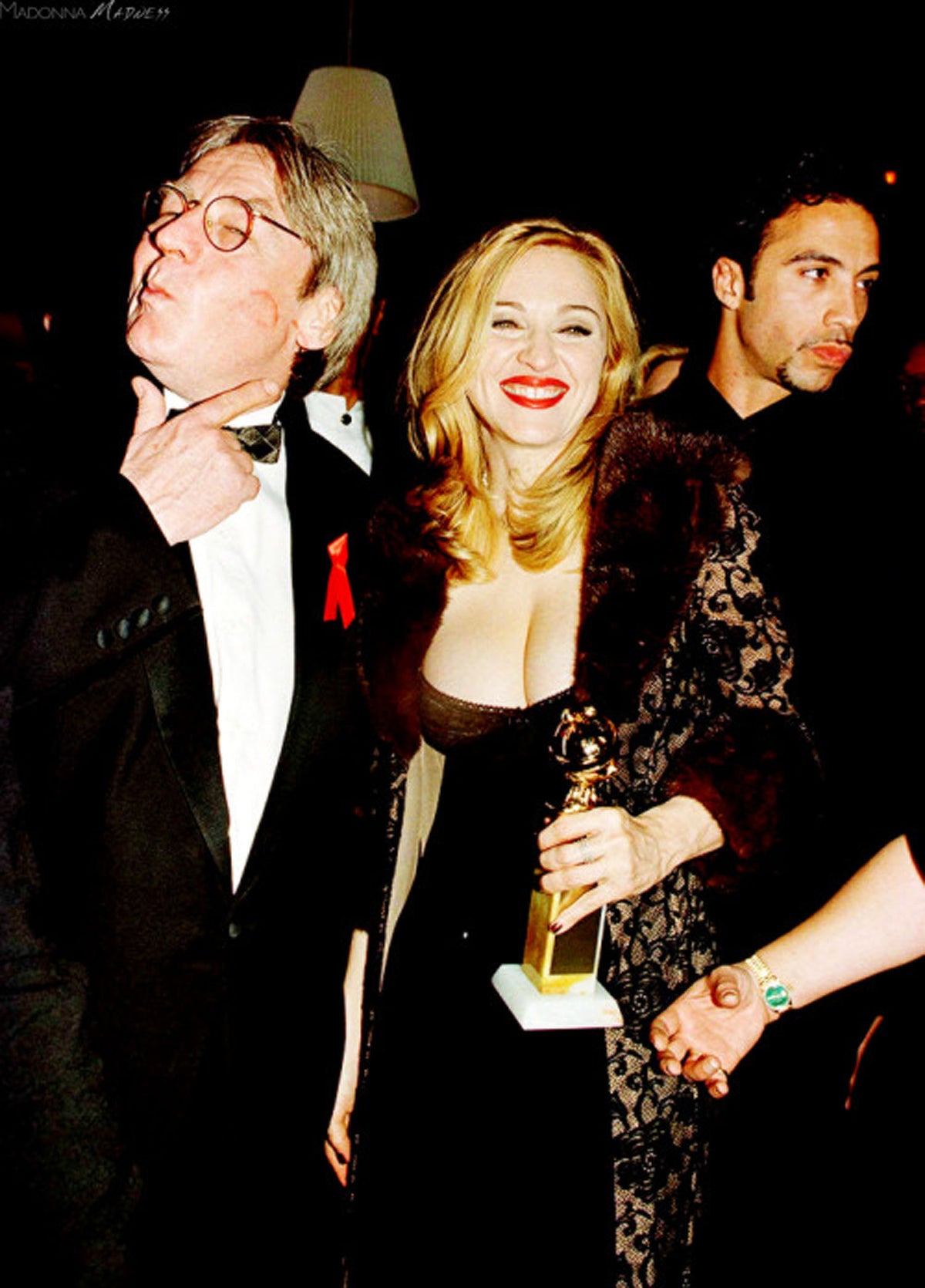 1997 Dolce &amp; Gabbana Sheer Black Stretch Lace Built-In Bra Slip Gown