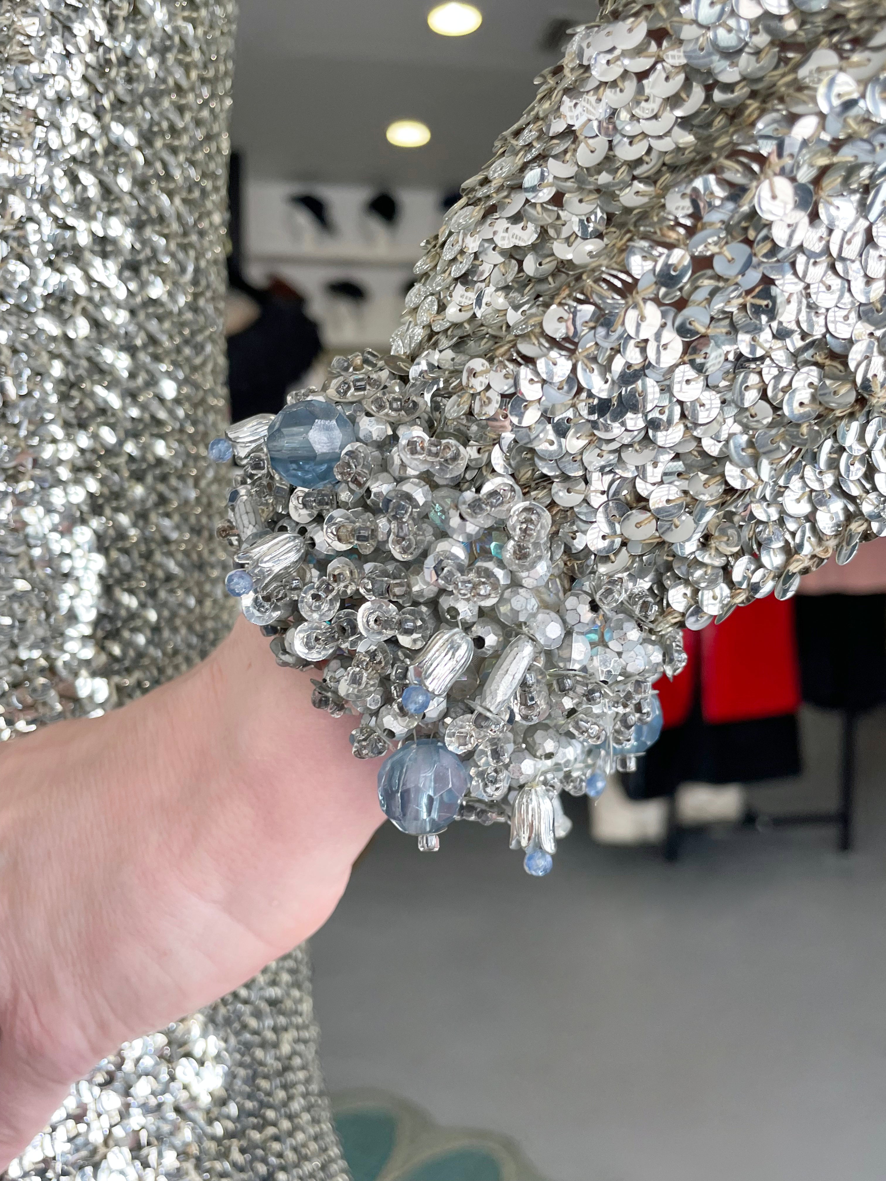 silver metallic space dress Metallic Silver "Space" Dress -Accessories