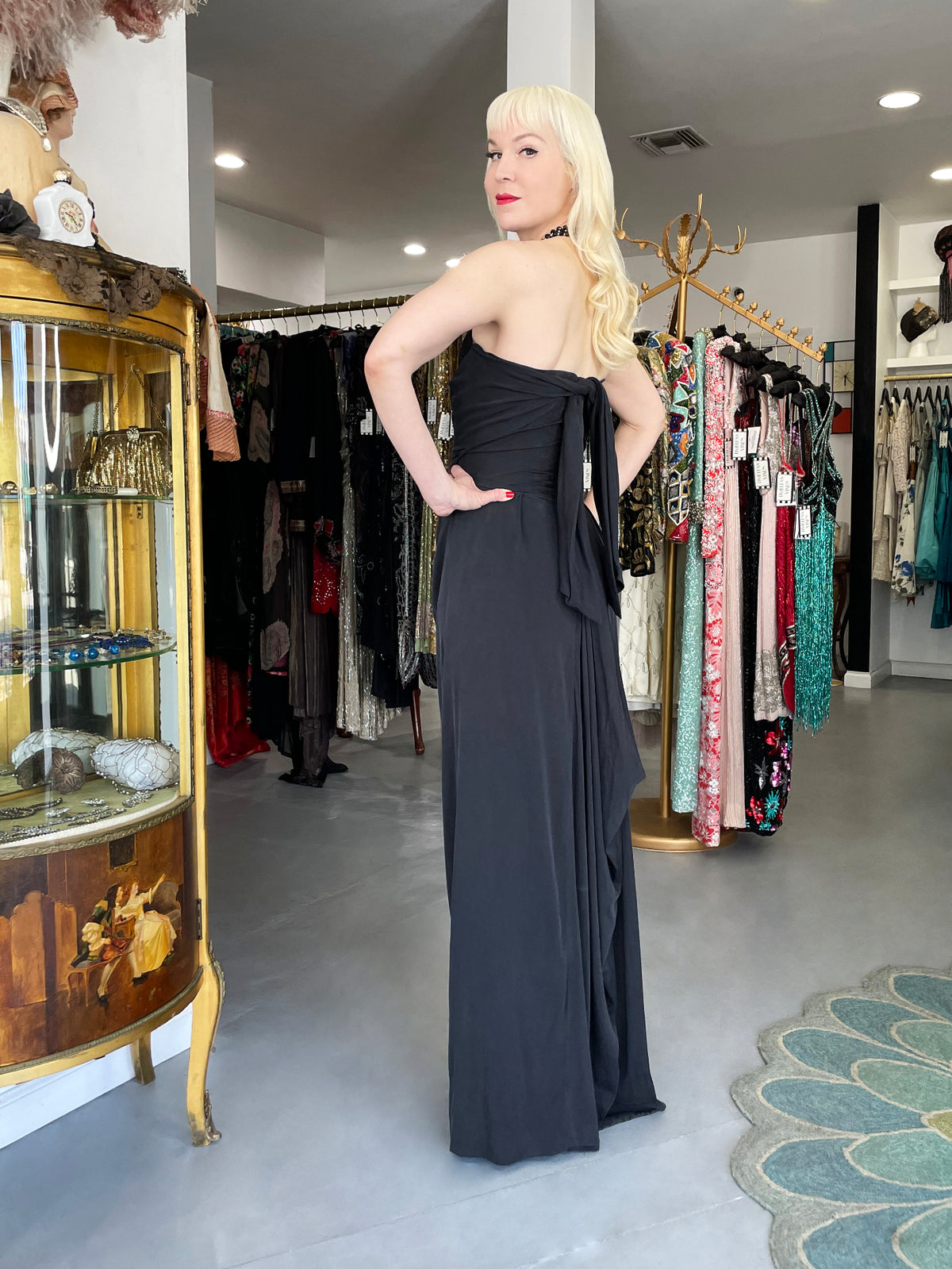 2012 Vivienne Westwood &#39;Queen&#39;s Diamond Jubilee&#39; Draped Silk Corset Gown