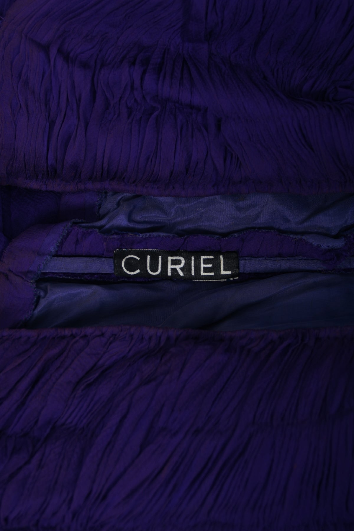 1950&#39;s Gigliola Curiel Couture Pleated Purple Silk Chiffon Strapless Goddess Gown