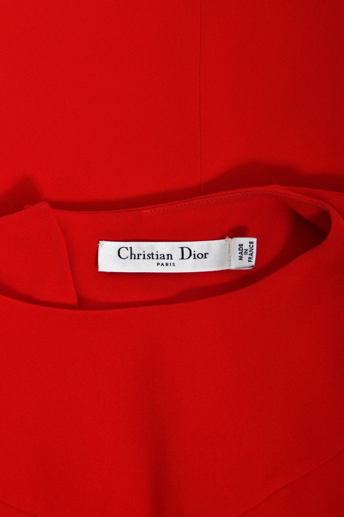 2012 Christian Dior by John Galliano Cruise Collection Ruby Red Silk Draped Backless Bias-Cut Gown