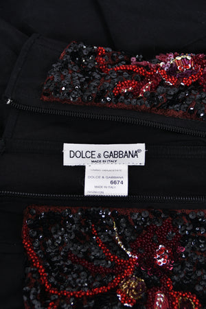 1999 Dolce & Gabbana Custom Couture for Whitney Houston Beaded Bustier Jumpsuit