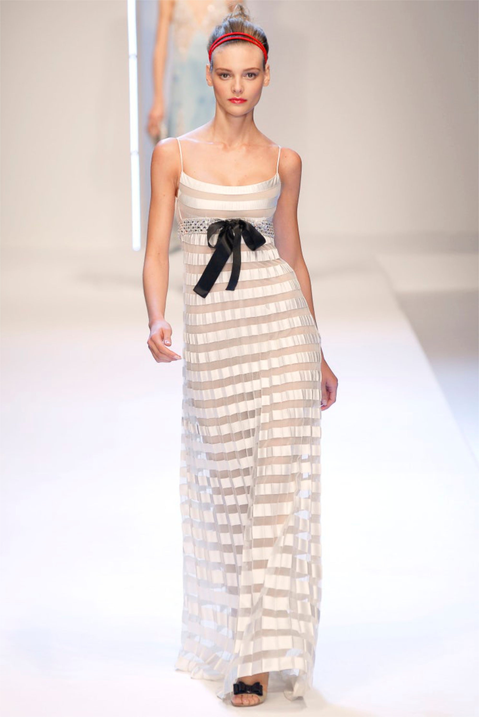 2007 Valentino Documented Runway Ivory Sheer-Illusion Silk & Tulle Ple - Timeless Vixen 2007 Valentino Documented Runway Ivory Sheer-Illusion Silk & Tulle Ple - Timeless Vixen