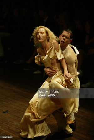 2004 Alexander McQueen 'Deliverance' Collection Ivory Silk Cut-Out Backless Jumpsuit