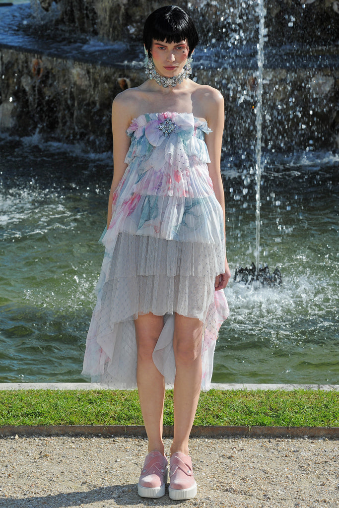 Chanel tulle dress hotsell