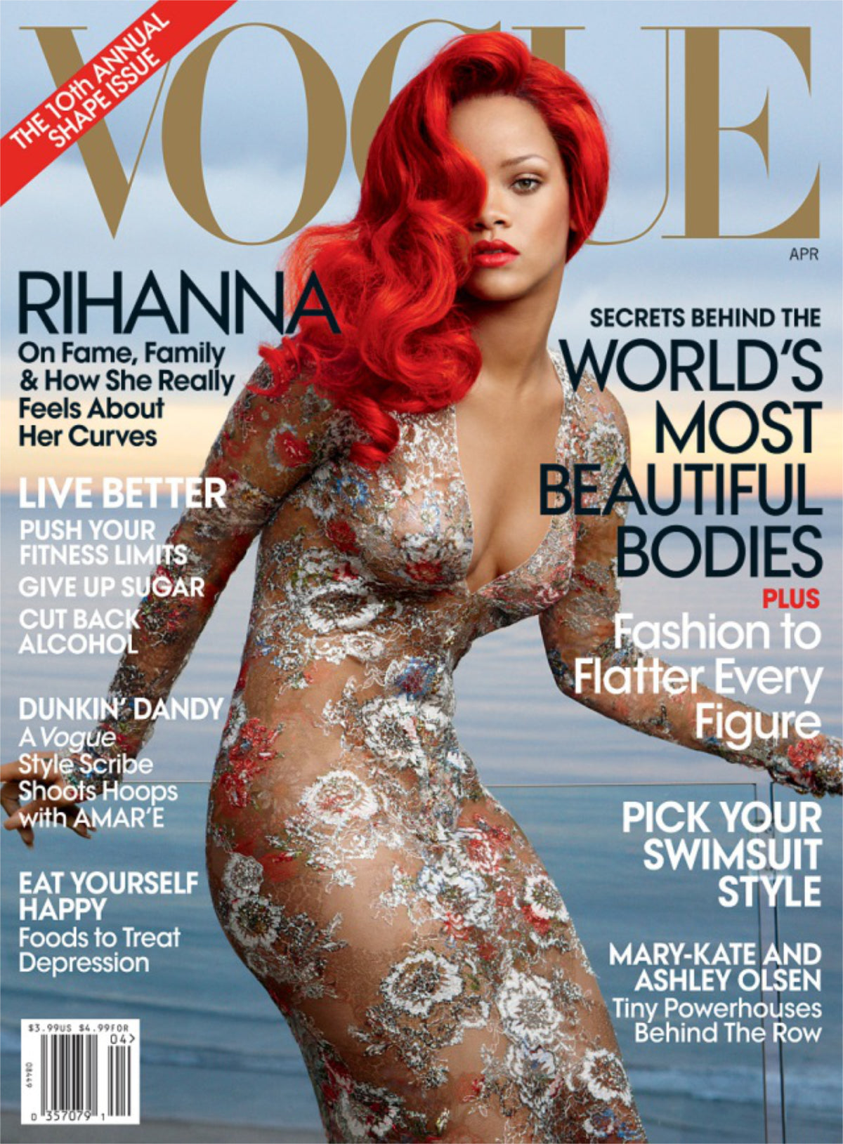 Iconic 2011 Chanel Runway Vogue Rihanna Editorial Sheer Metallic Lace Gown