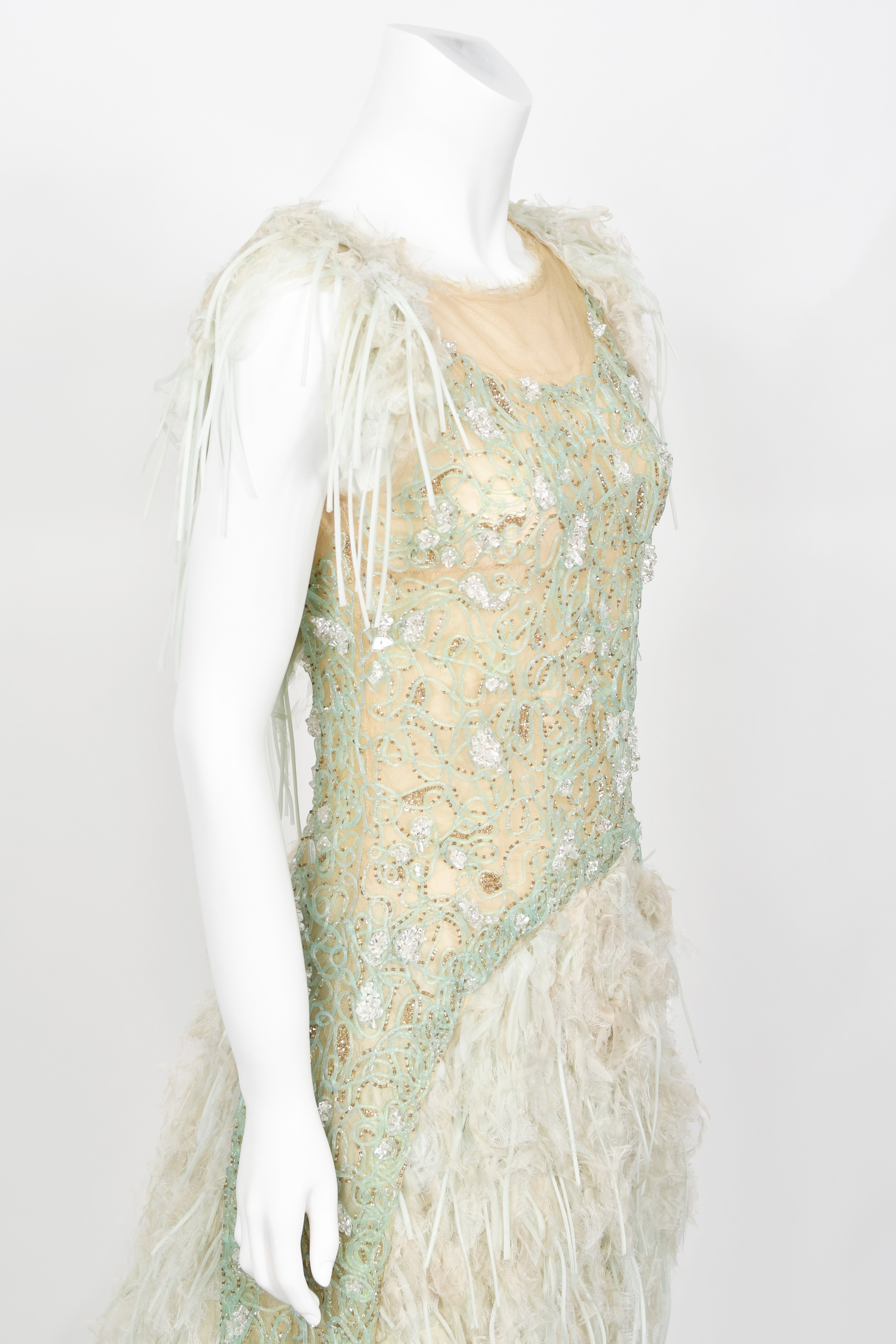 chanel beaded dress 1985 Chanel Documented Runway Metallic Beaded Gold Lam & Black Silk S