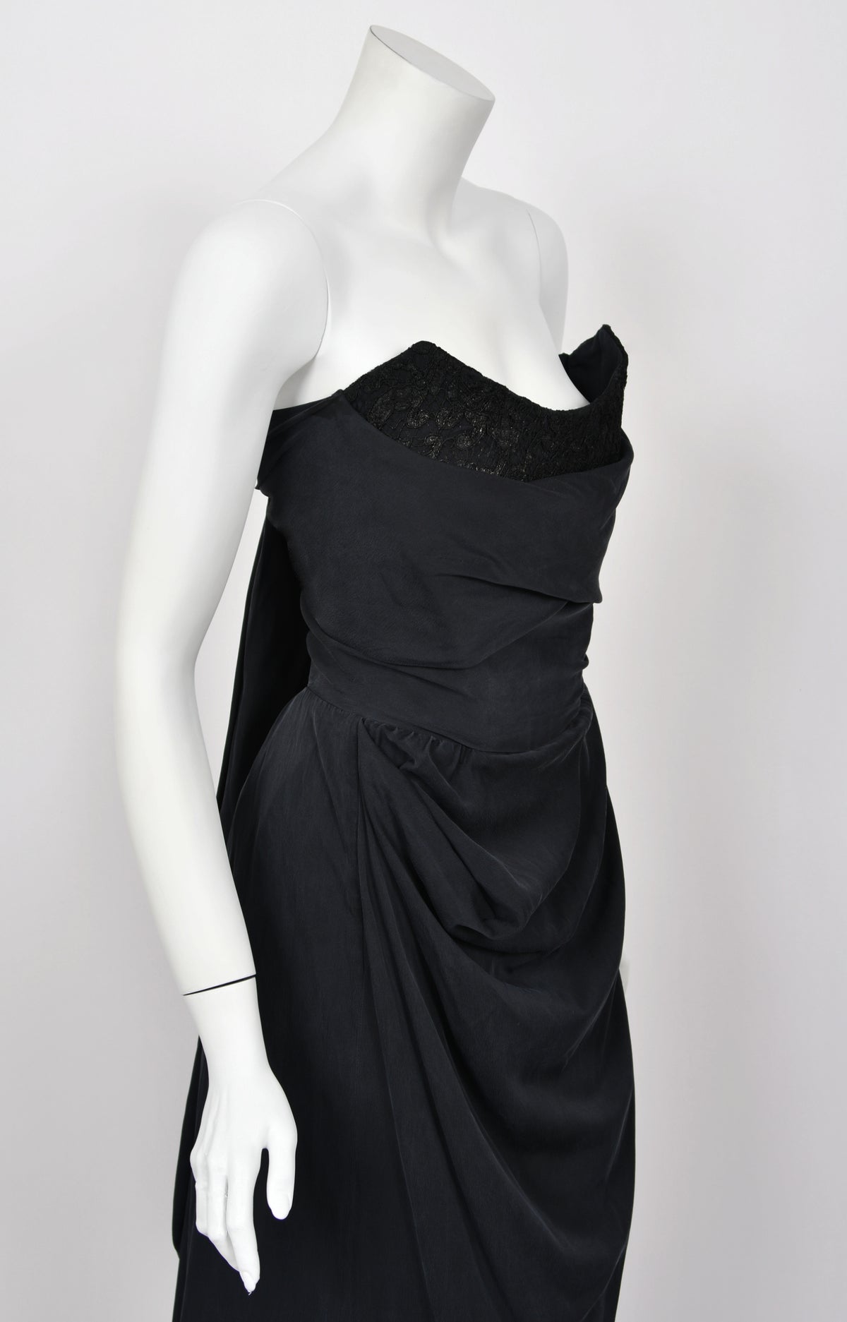 2012 Vivienne Westwood &#39;Queen&#39;s Diamond Jubilee&#39; Draped Silk Corset Gown