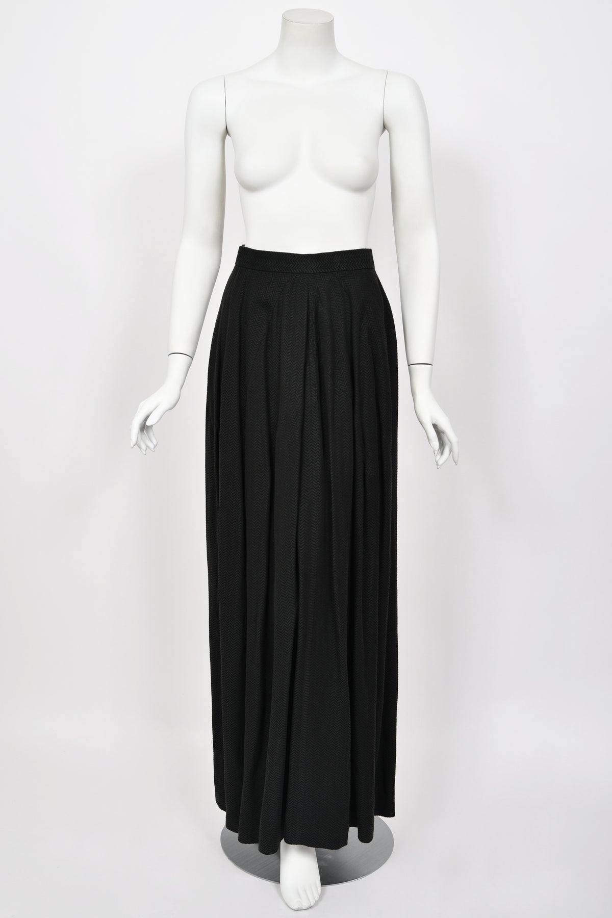 1998 Yohji Yamamoto Editorial Herringbone Button-Up Boned Jacket &amp; Maxi Skirt w/Tags