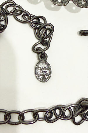 2000 Christian Dior by John Galliano Belle Époque Inspired Crescent Motif Oversized Choker