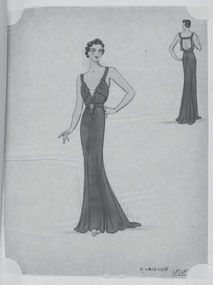 1930’s Ivory Leaf Motif & Blush Pink Silk Satin Floral Appliqué Bias-Cut Trained Couture Gown