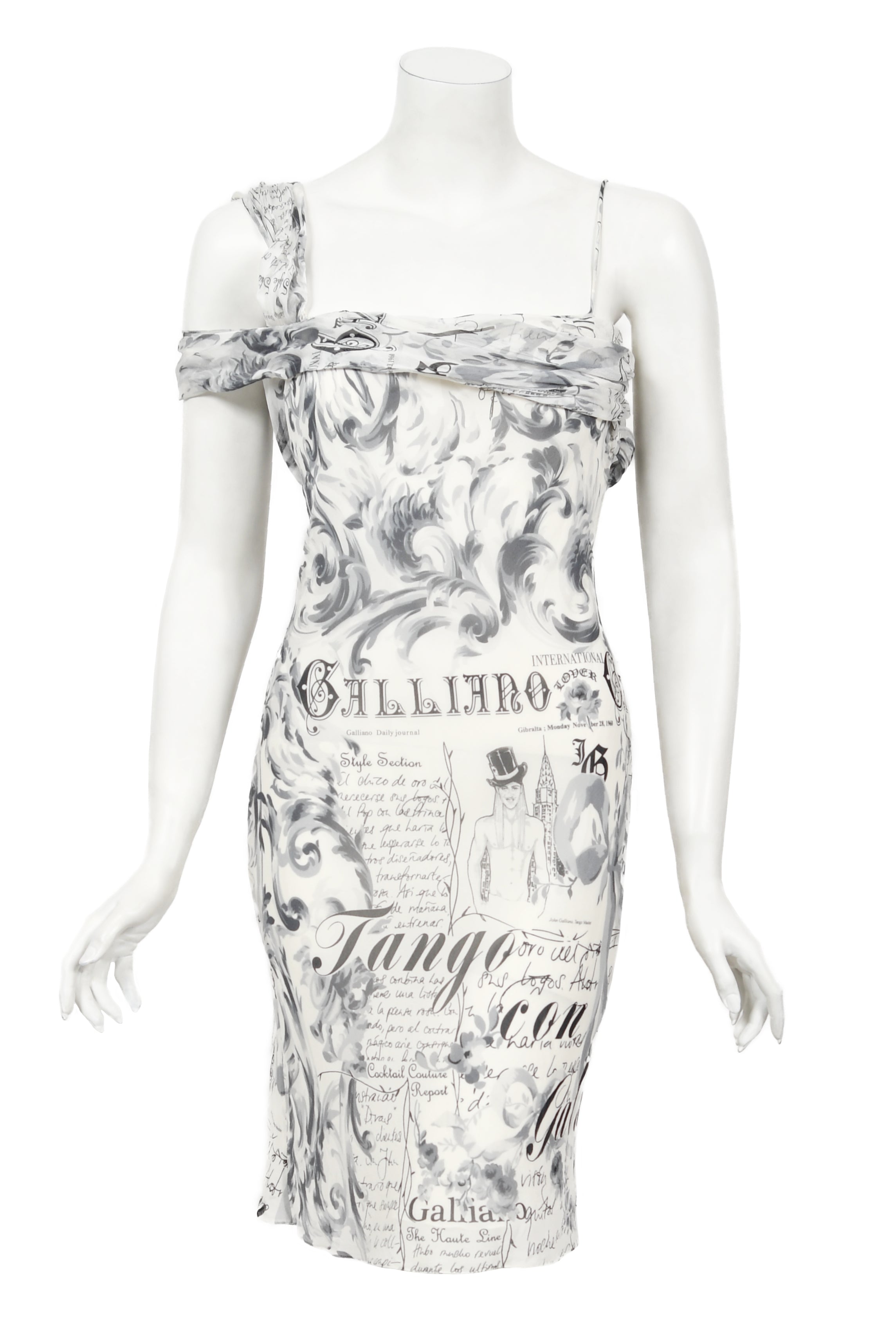 newspaper silk dress Ronny Kobo newspaper Dress by Ronny Kobo
