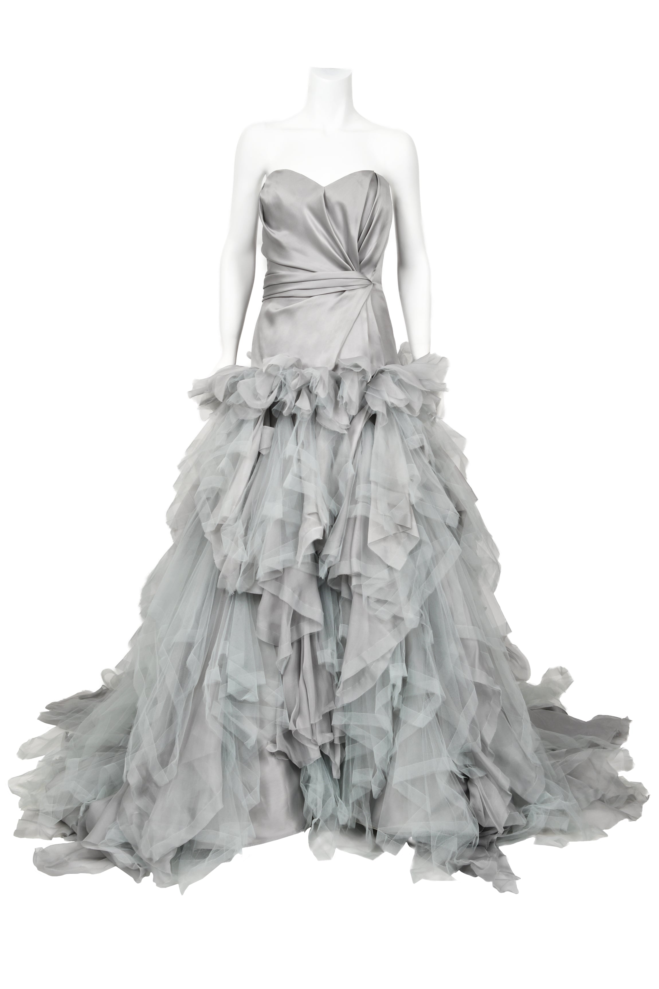 oscar de la renta corset dress Oscar - Panels of ethereal tulle spiral around the skirt of this dream-worthy gown. Its modern, exposed corset pairs with a sleeveless tulle shawl for next-level #odlrbridal enchantment