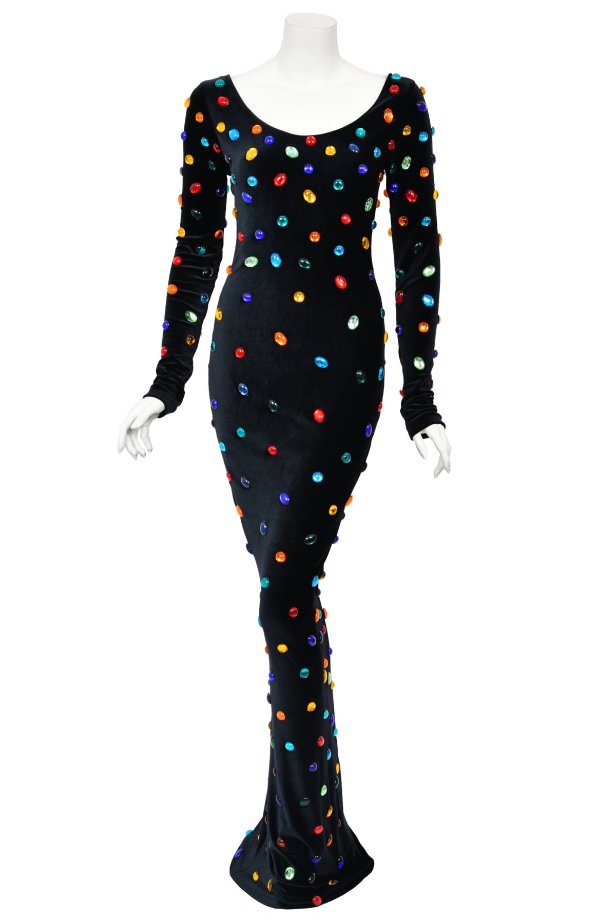 1990 Marc Bouwer for Whitney Houston Custom Couture 'Jellybean' Bodycon Gown