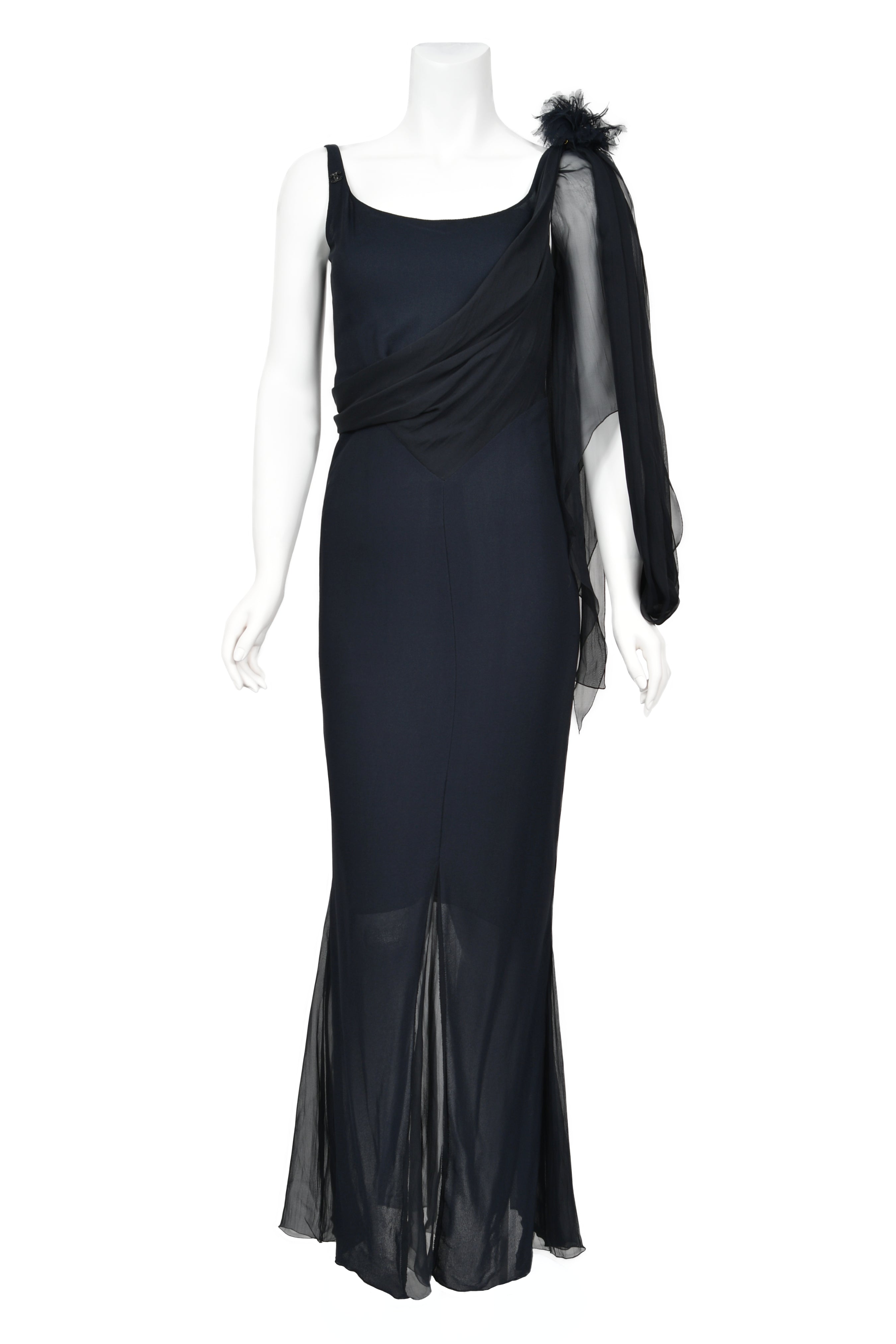 chanel oberlin blue dress M Ocean Wave Mini Dress by Chanel