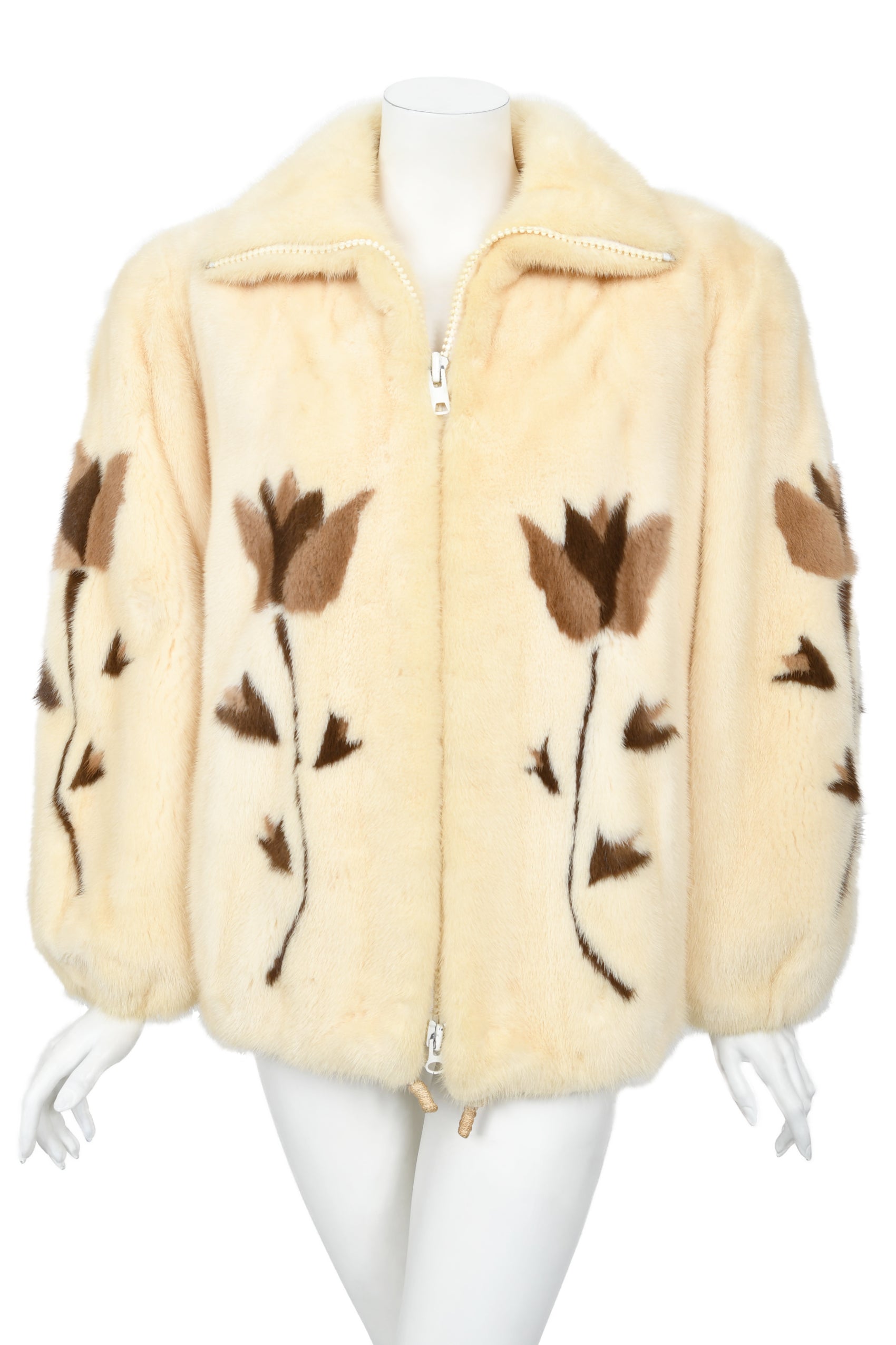 1980's Balenciaga Couture 'Butterflies & Flowers' Printed