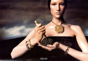 1998 Versace Runway Purple & Black 'Petal' Silk Chiffon Crystal-Straps Mini Dress