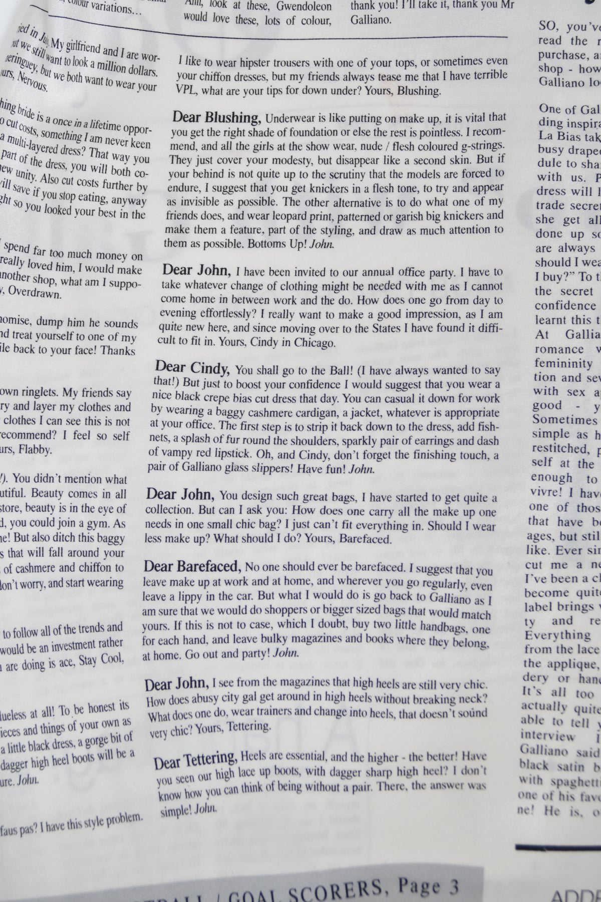 2006 John Galliano Documented Newspaper Print Silk Bias-Cut Slip Dress