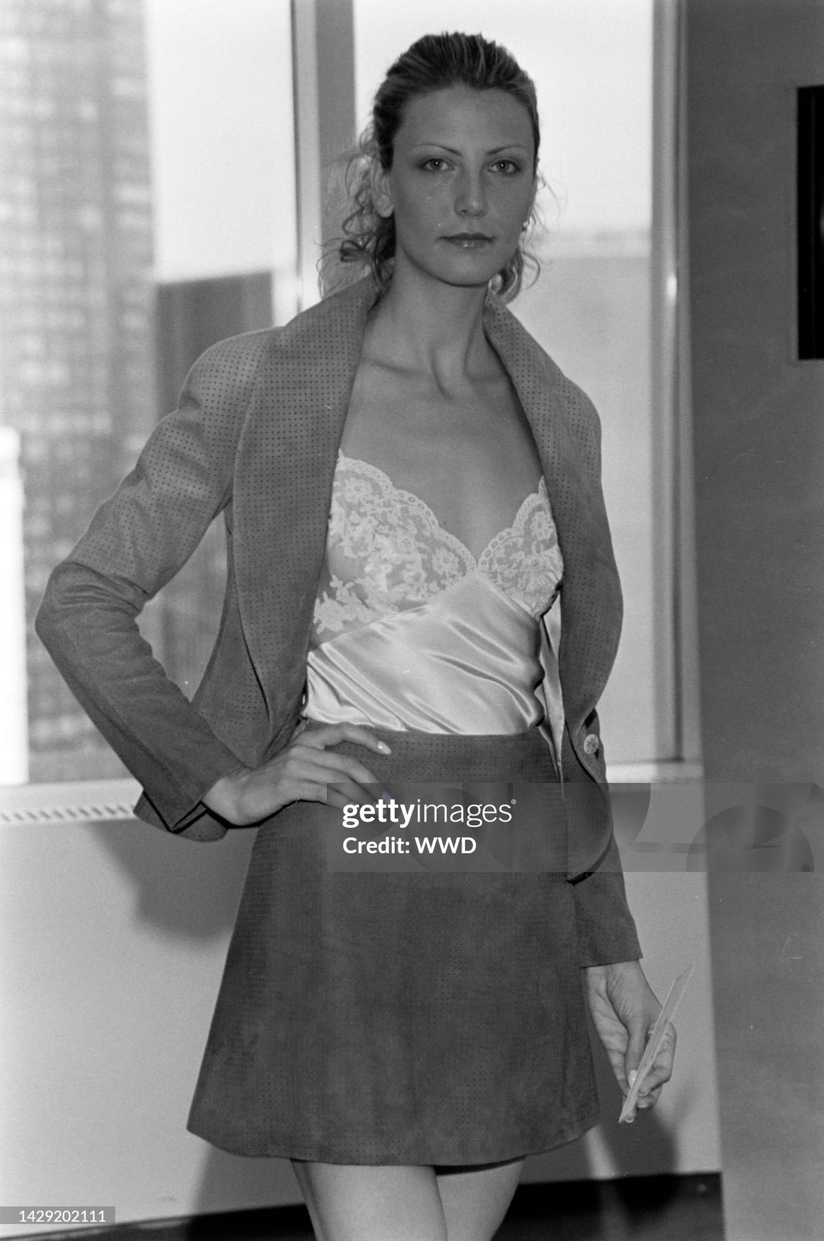 1999 Christian Dior by John Galliano Lilac Sheer Silk &amp; Lace &#39;Lingerie&#39; Camisole Pants Set