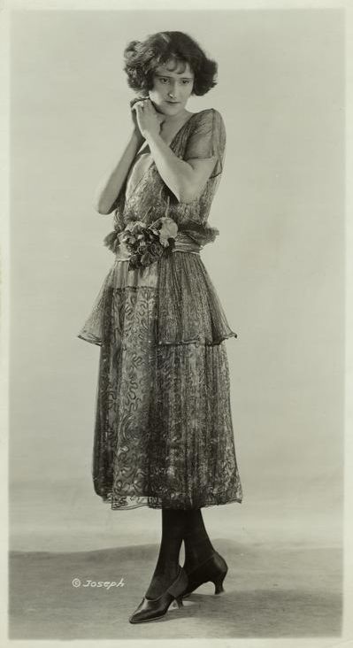 1920's French Cream Heavily Embroidered Deco Motif Filet Lace & Sheer Net Tea-Length Dress